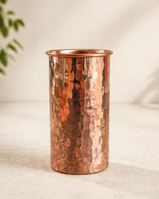 Vaso recto con borde